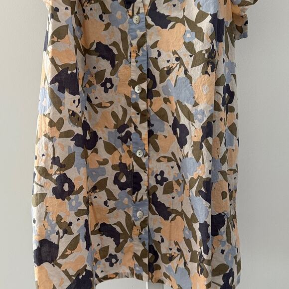 RAILS Alena floral flutter sleeve button down top small - Picture 5 of 7